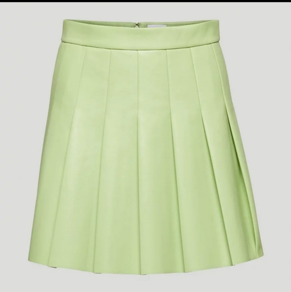 SUNDAY BEST Olive Micro Skirt Pleated Sagebrush Green Size 4 Aritzia - Picture 1 of 11